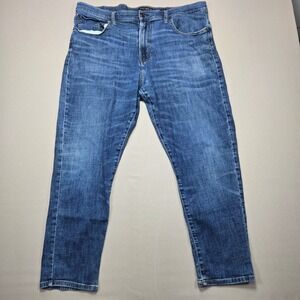 Lucky Brand 412 Athletic Slim Jeans Distressed Denim Mens Size 40x30‎